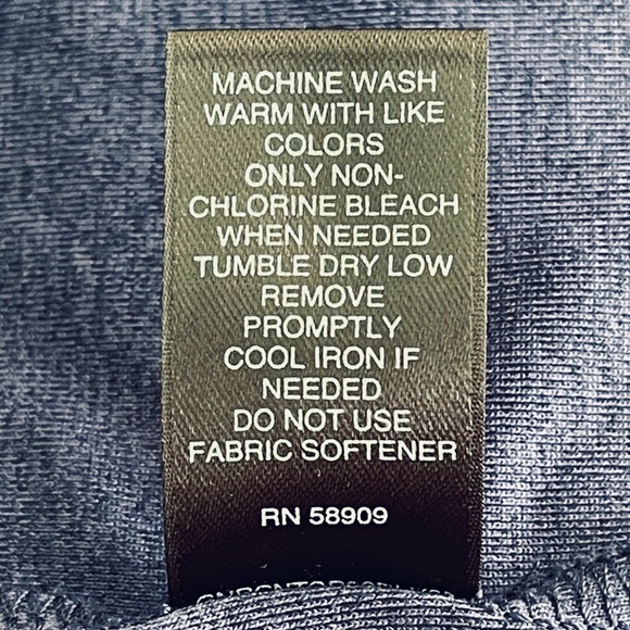 Hoodie Men’s Drawstring Pullover S Long Sleeve Navy Stretch Logo - Picture 6 of 7